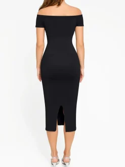 Shapewear Eco-Friendly Off Shoulder Seamless Dress