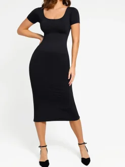 Shapewear Eco-Friendly Sculpting Midi Dress Set
