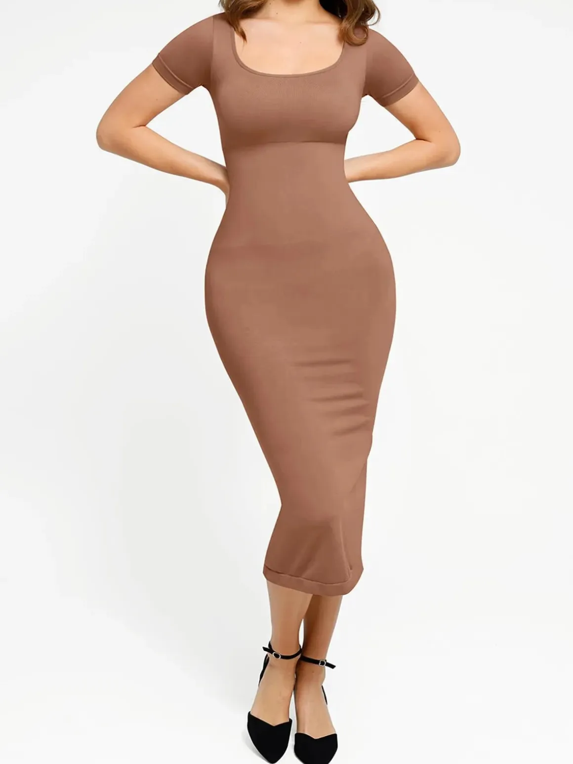 Shapewear Eco-Friendly Sculpting Midi Dress Set