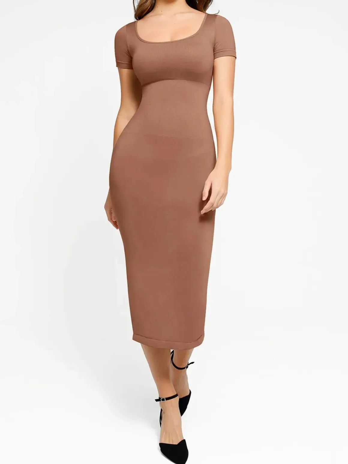 Shapewear Eco-Friendly Sculpting Midi Dress Set