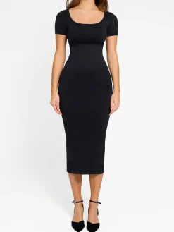 Shapewear Eco-Friendly Sculpting Midi Dress Set