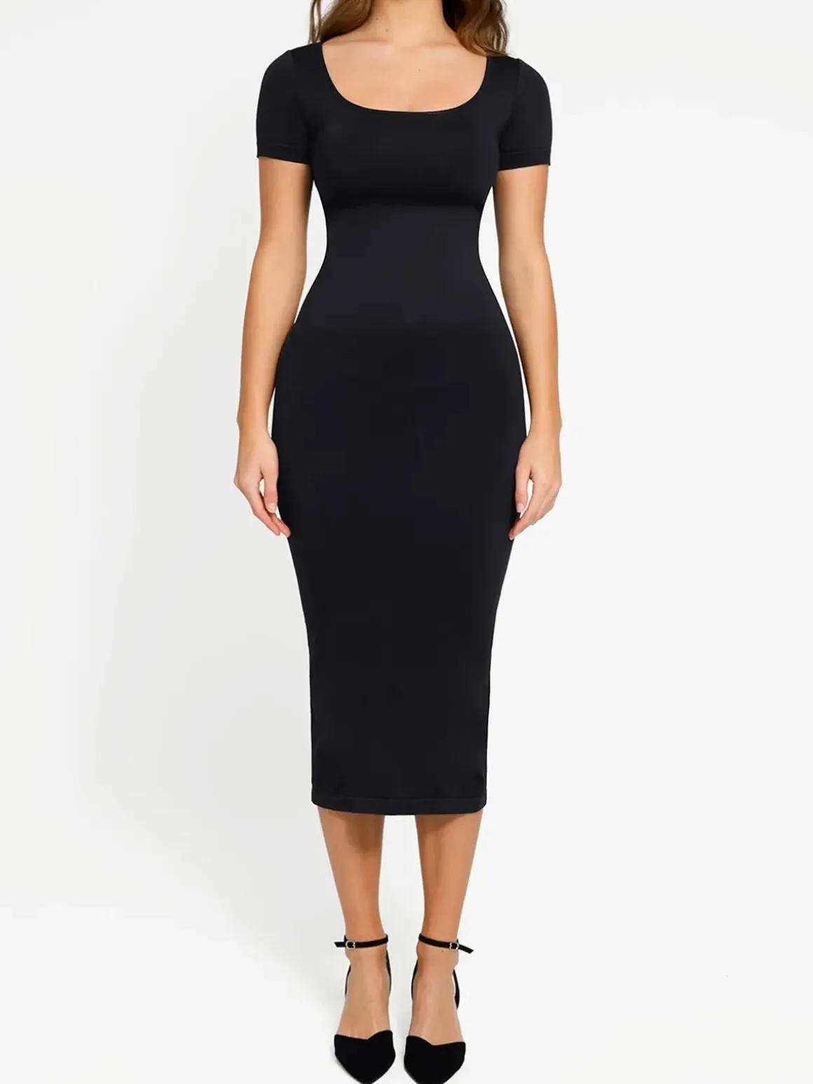 Shapewear Eco-Friendly Sculpting Midi Dress Set