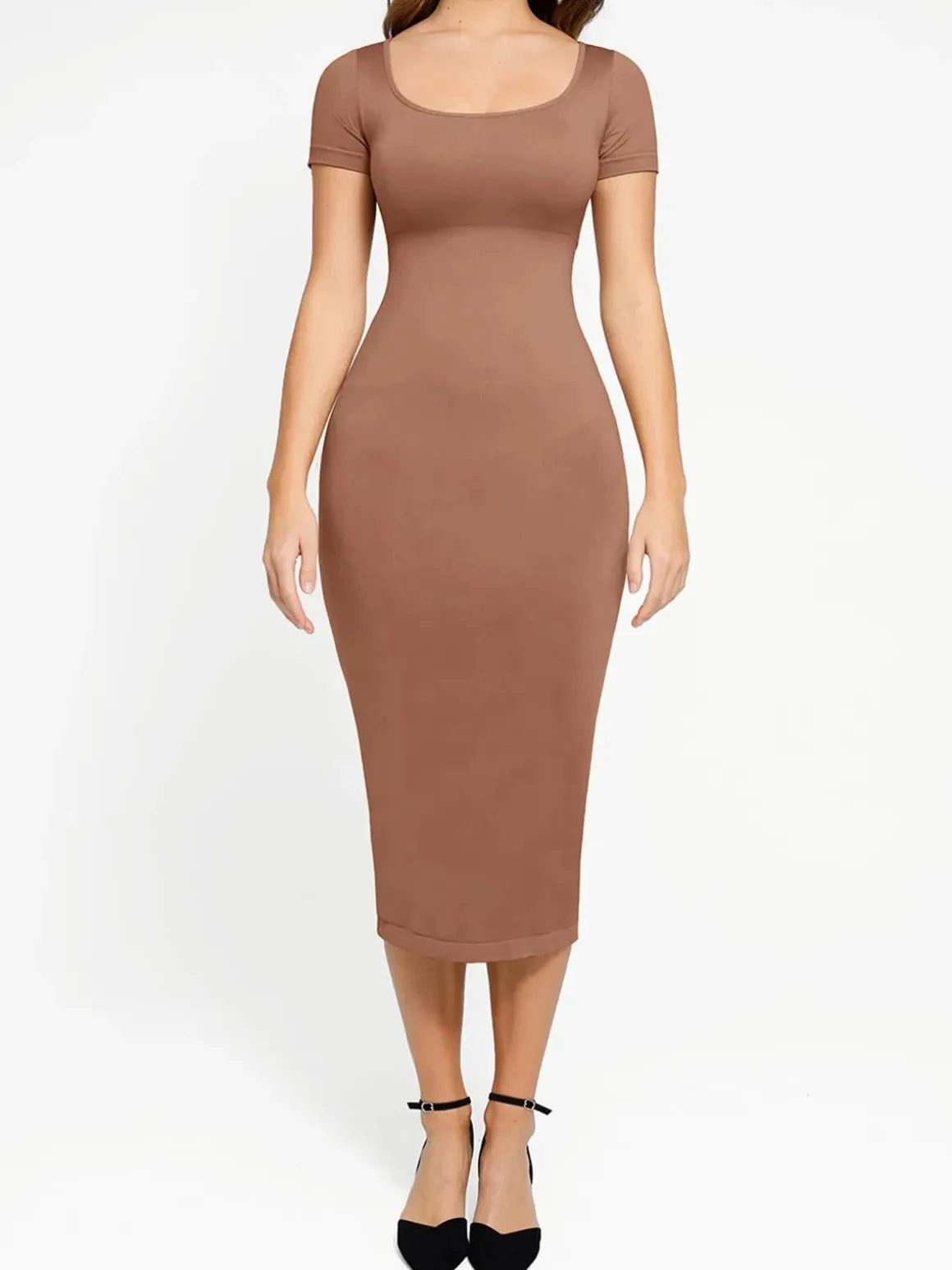 Shapewear Eco-Friendly Sculpting Midi Dress Set