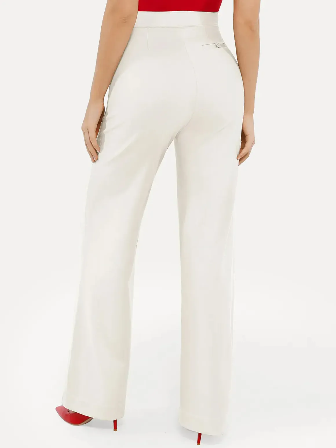 Shapewear Executive High Waisted Wide-Leg Ponte Pants