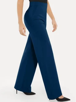 Shapewear Executive High Waisted Wide-Leg Ponte Pants