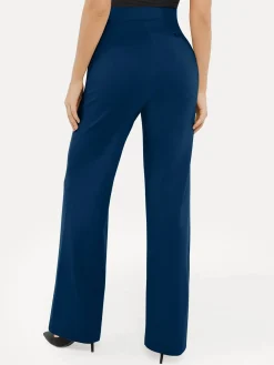 Shapewear Executive High Waisted Wide-Leg Ponte Pants