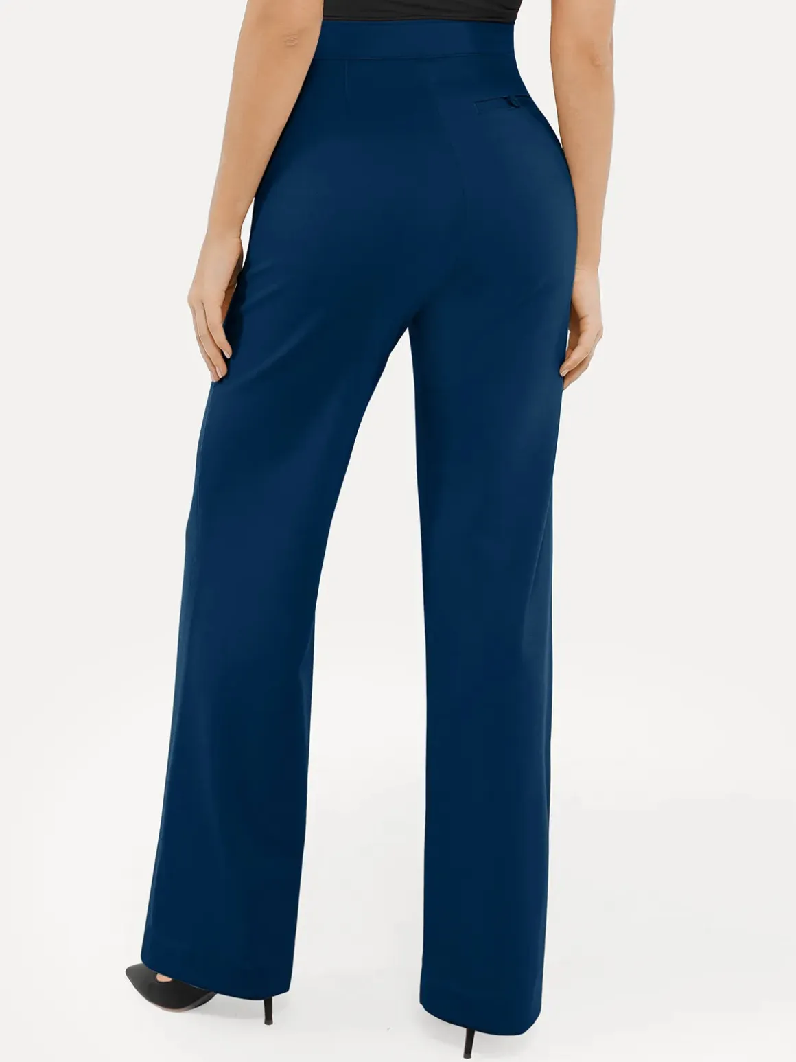Shapewear Executive High Waisted Wide-Leg Ponte Pants