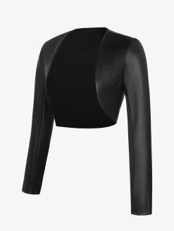 Shapewear Faux Leather Corset Jumpsuit Set