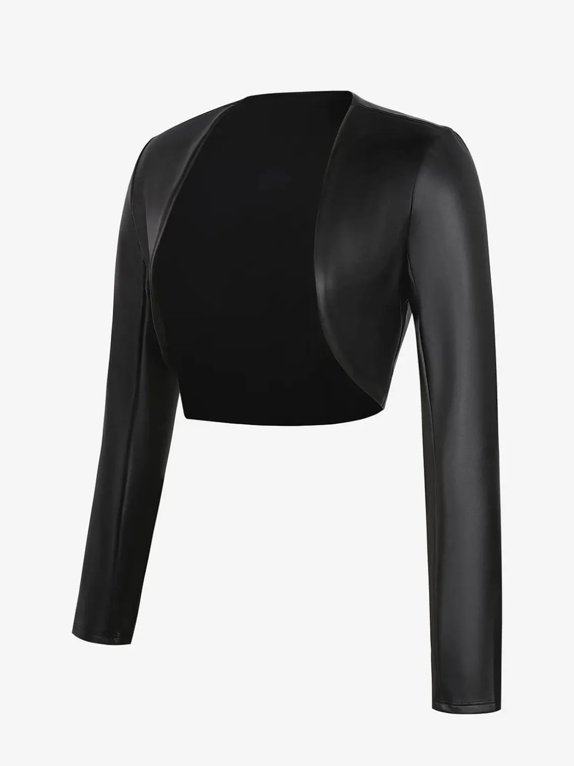 Shapewear Faux Leather Corset Jumpsuit Set