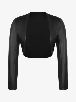 Shapewear Faux Leather Corset Jumpsuit Set
