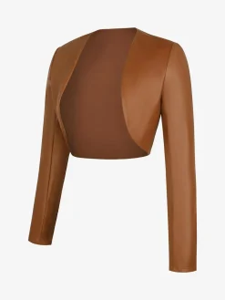 Shapewear Faux Leather Corset Jumpsuit Set
