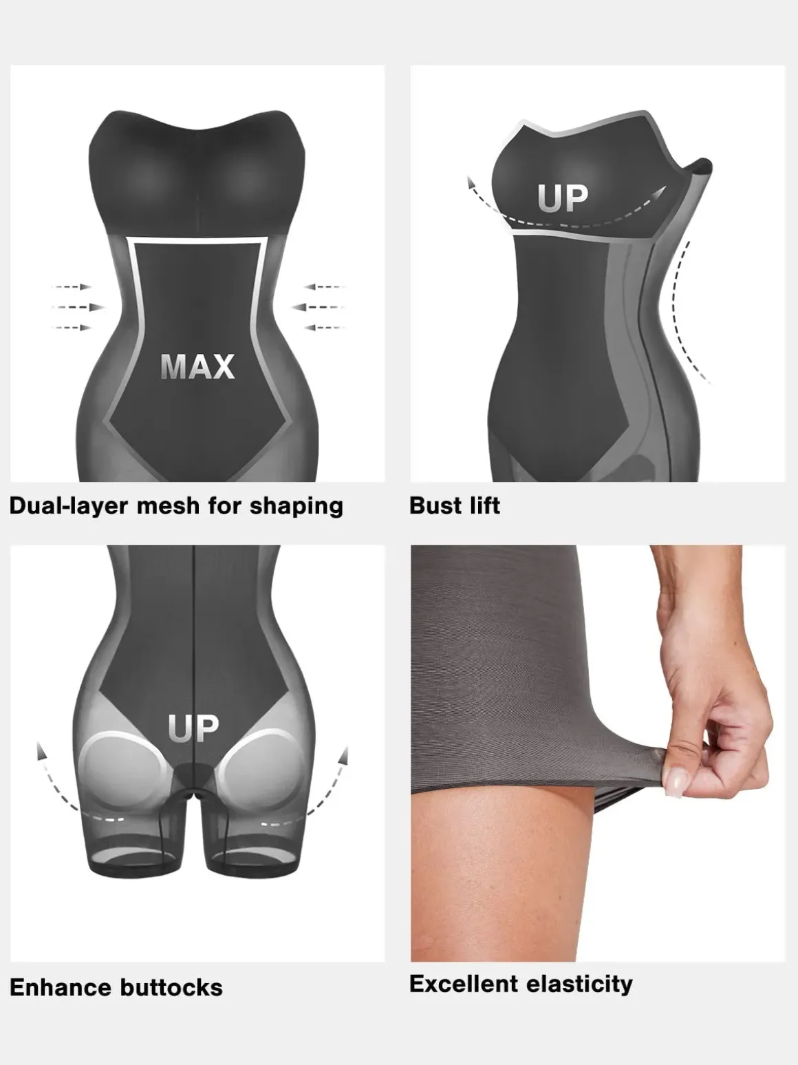 Shapewear Faux Leather Corset Bodice Slimming Jumpsuit