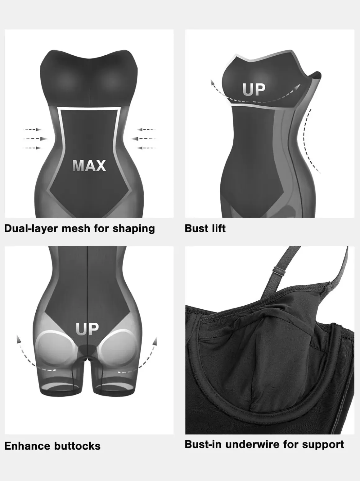 Shapewear Faux Leather Hourglass Corset Midi Dress