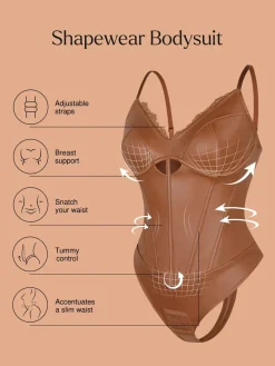 Shapewear Faux Leather Hourglass Cutout Corset Bodysuit