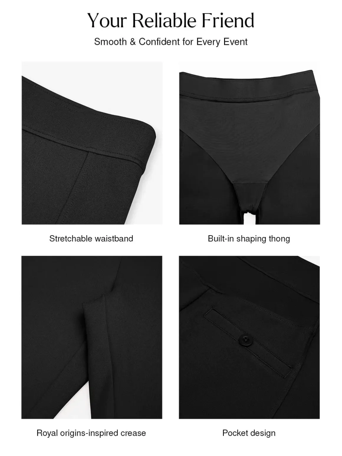 Shapewear Freedom Tummy Control Flare-Leg Ponte Pants