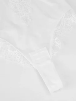 Shapewear Full Coverage Plunging Lace Slimming Bodysuit