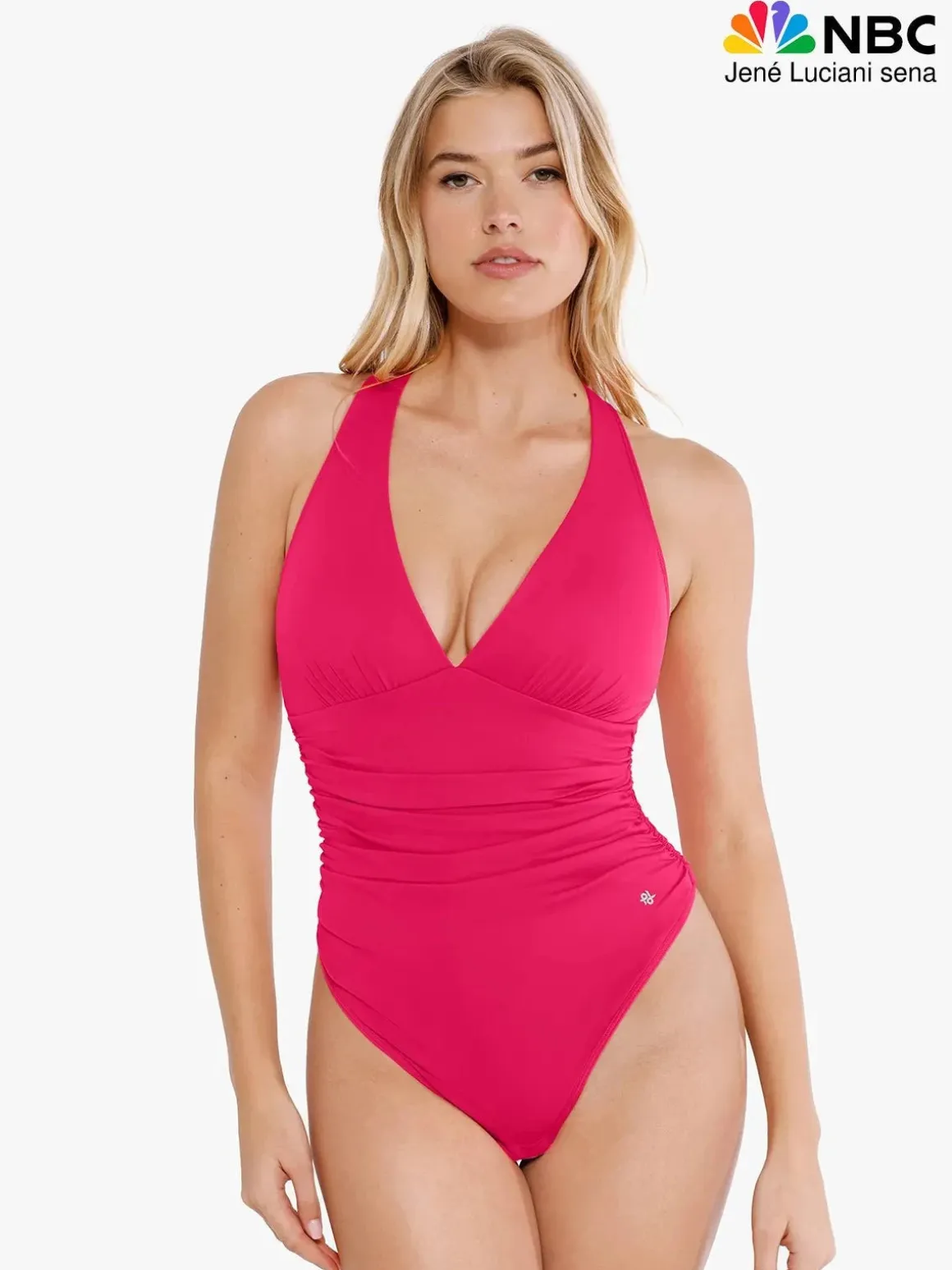 Shapewear Halter Cowl Neck Ruched Tummy Control Bodysuit
