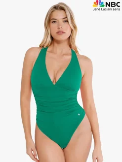 Shapewear Halter Cowl Neck Ruched Tummy Control Bodysuit
