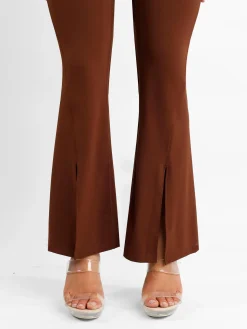 Shapewear High Rise Tummy Control Split Hem Flare Leg Pants