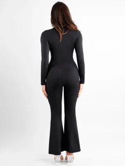 Shapewear High Rise Tummy Control Split Hem Flare Leg Pants