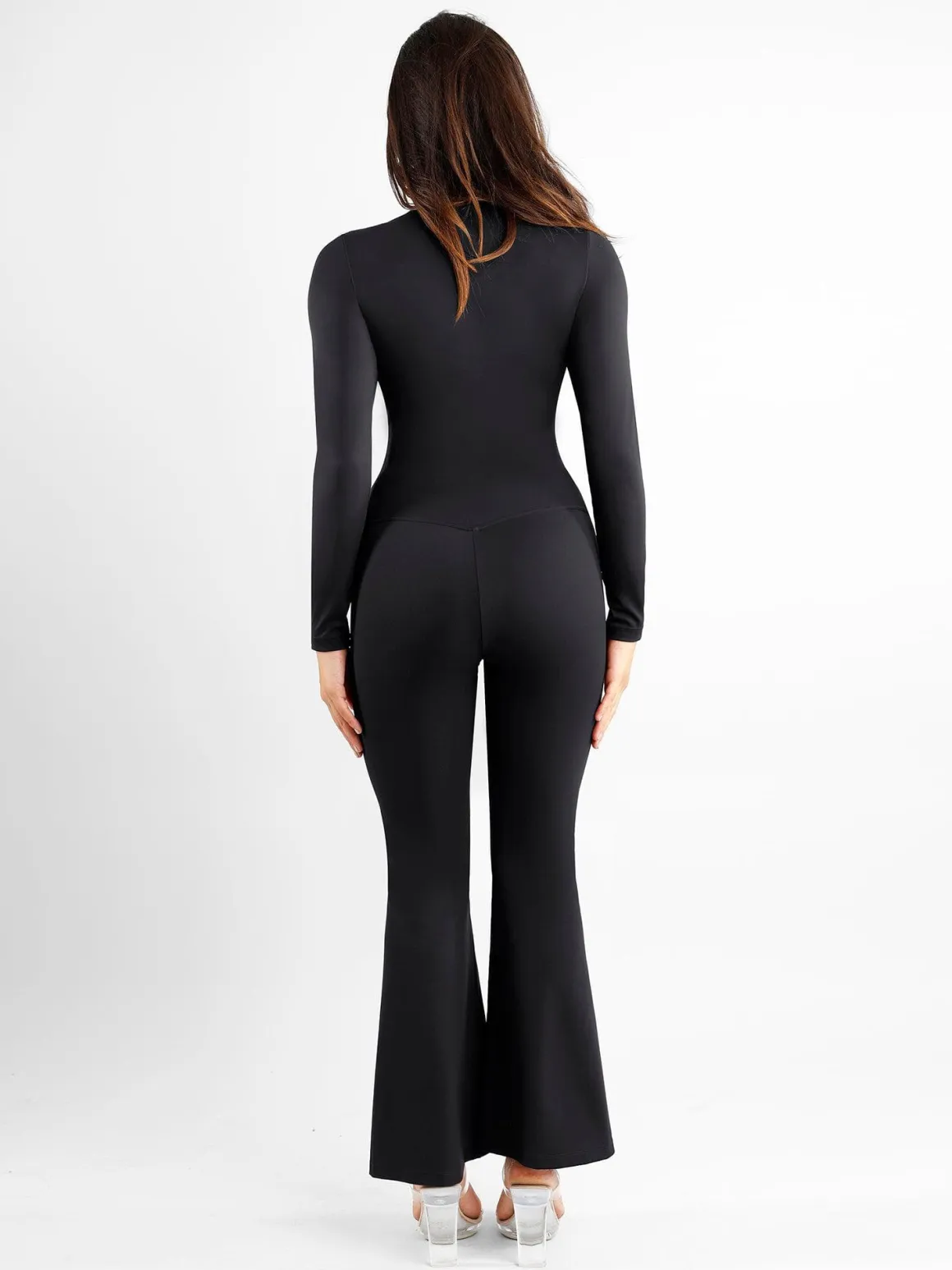 Shapewear High Rise Tummy Control Split Hem Flare Leg Pants