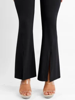 Shapewear High Rise Tummy Control Split Hem Flare Leg Pants