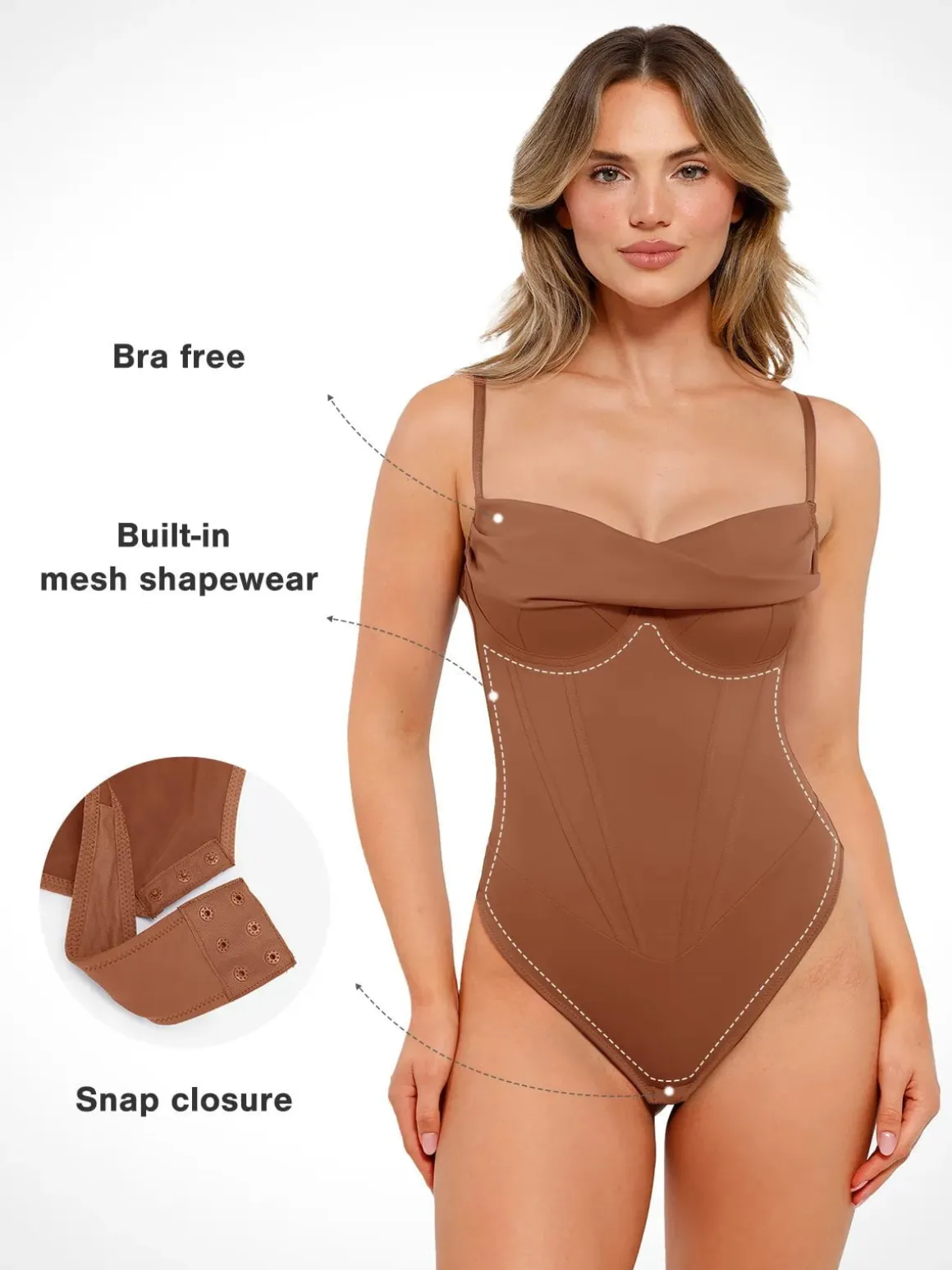Shapewear Hourglass Corset Bust Draping Bodysuit