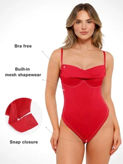 Shapewear Hourglass Corset Bust Draping Bodysuit