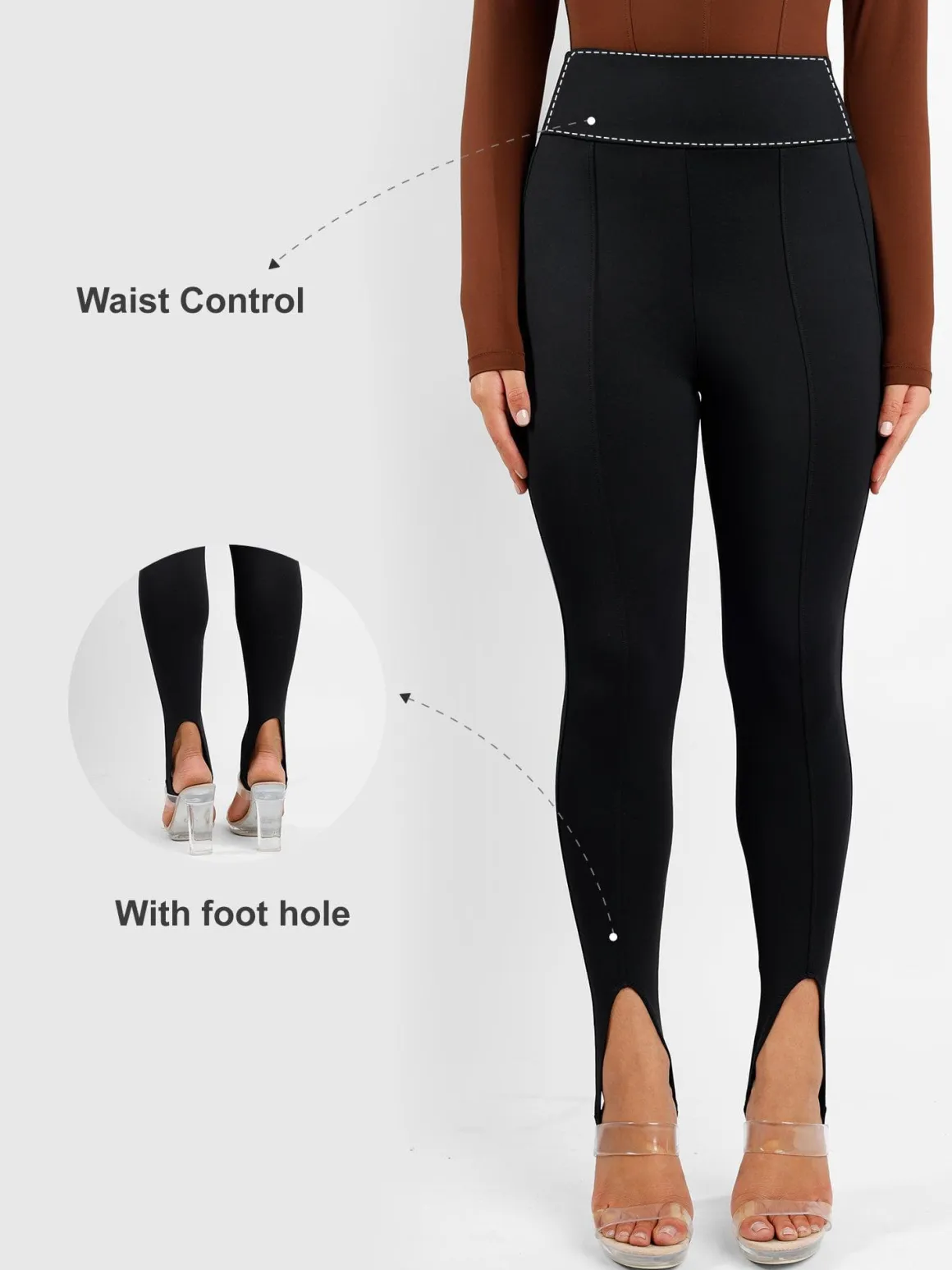 Shapewear In-Control High Rise Workout Stirrup Leggings