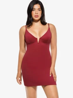 Shapewear 2-in-1 Lace Overlay Sculpting Dress