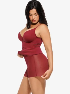 Shapewear 2-in-1 Lace Overlay Sculpting Dress