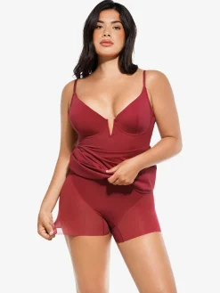 Shapewear 2-in-1 Lace Overlay Sculpting Dress