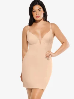 Shapewear 2-in-1 Lace Overlay Sculpting Dress