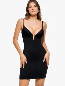 Shapewear 2-in-1 Lace Overlay Sculpting Dress