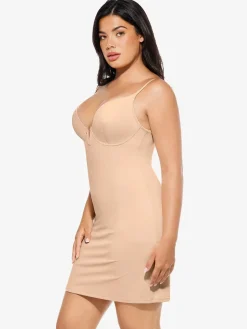 Shapewear 2-in-1 Lace Overlay Sculpting Dress