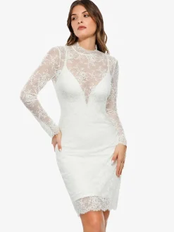 Shapewear 2-in-1 Lace Overlay Sculpting Dress