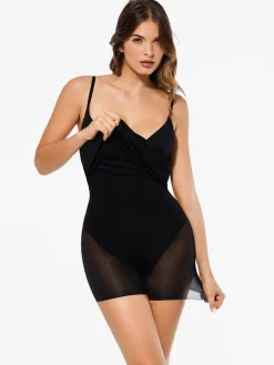 Shapewear 2-in-1 Lace Overlay Sculpting Dress