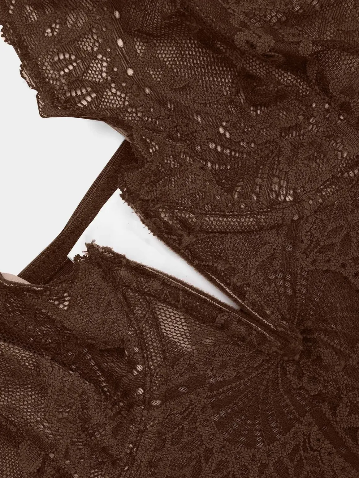 Shapewear Lace Deep V-Neck Sculpting Mid-Thigh Bodysuit
