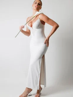 Shapewear Lace Dress Sheer Mesh Cover-Up Set