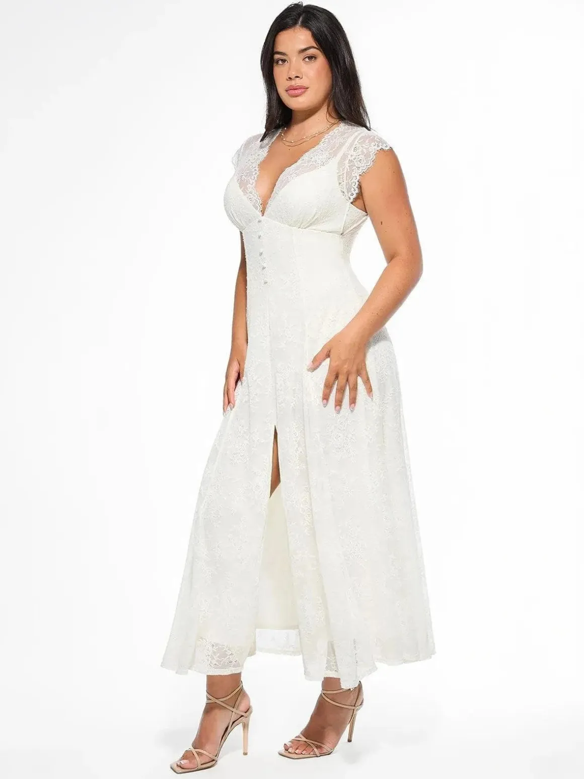 Shapewear Lace Fantasy Mini & Maxi Sculpting Dress Set