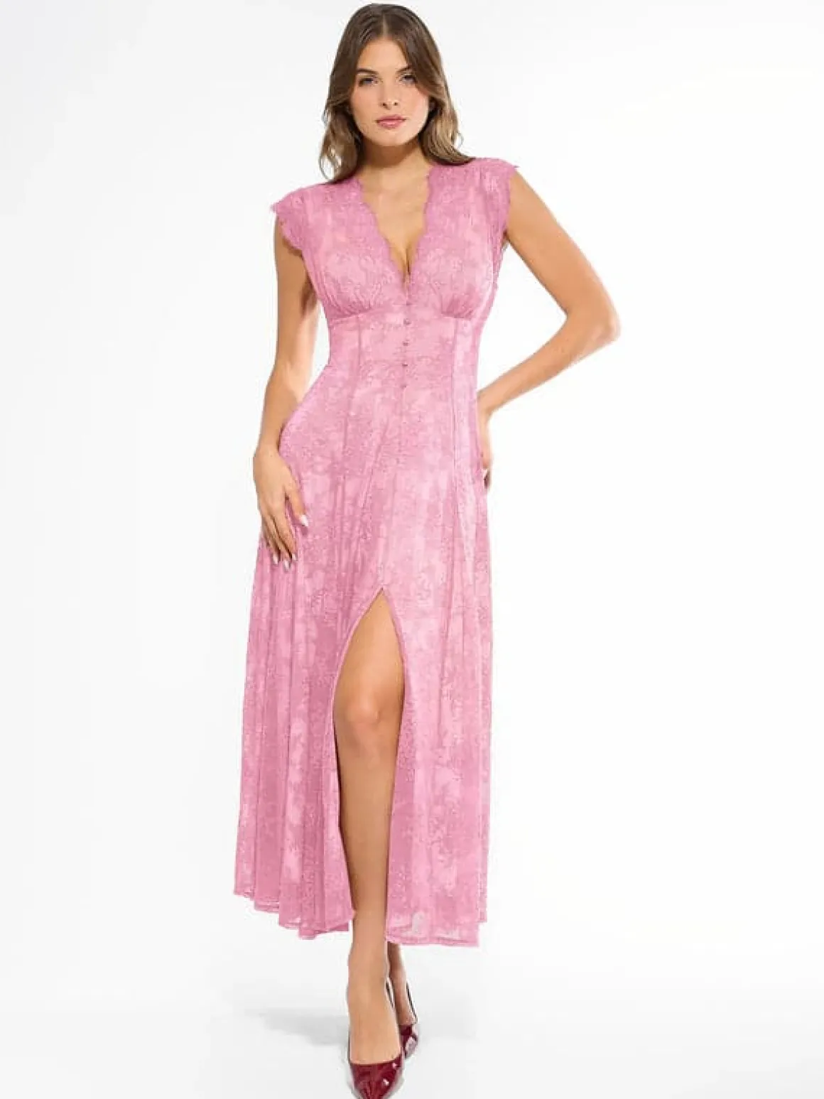 Shapewear Lace Fantasy Mini & Maxi Sculpting Dress Set