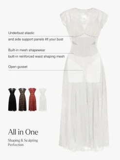 Shapewear Lace Fantasy Mini & Maxi Sculpting Dress Set