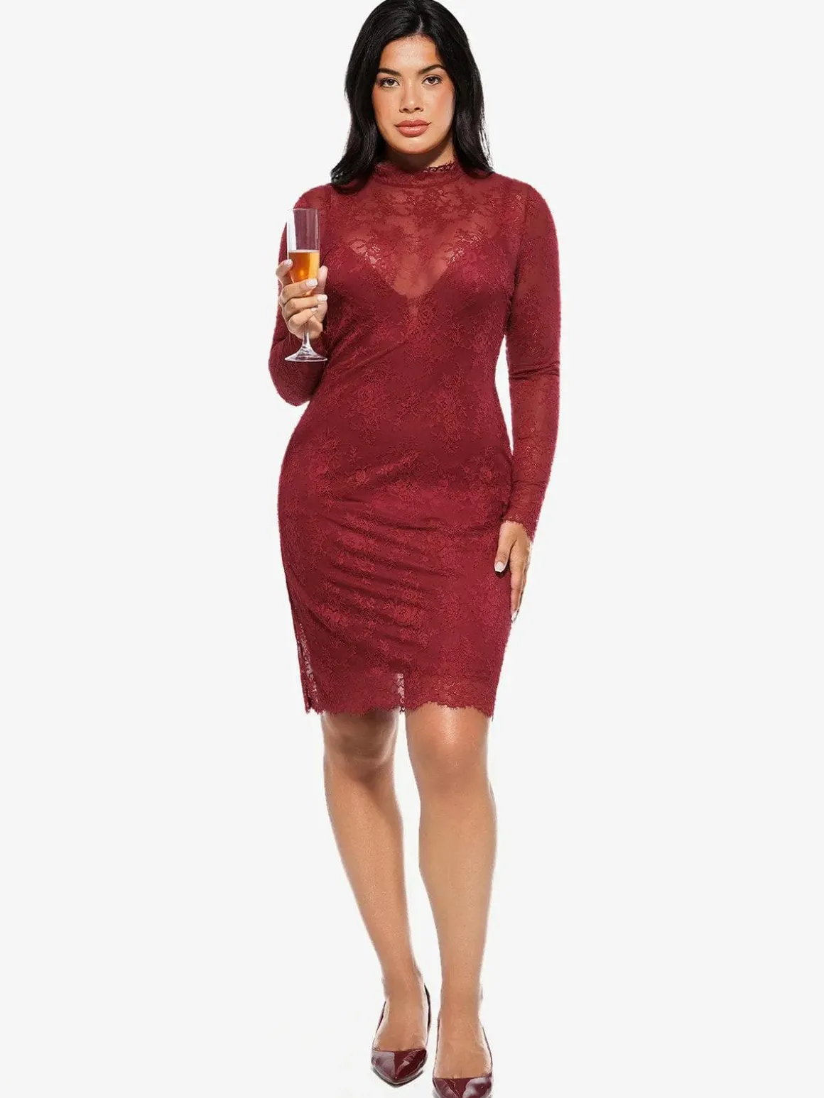 Shapewear Lace Fantasy Mini & Maxi Sculpting Dress Set