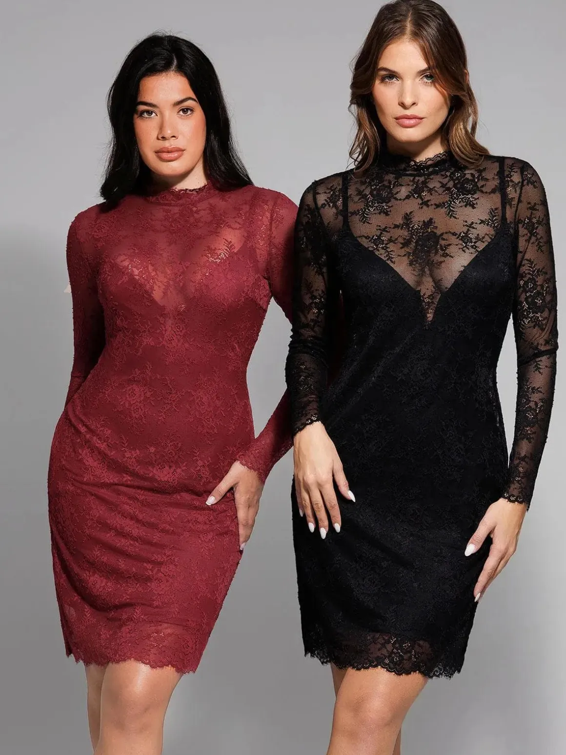 Shapewear Lace Fantasy Mini & Maxi Sculpting Dress Set