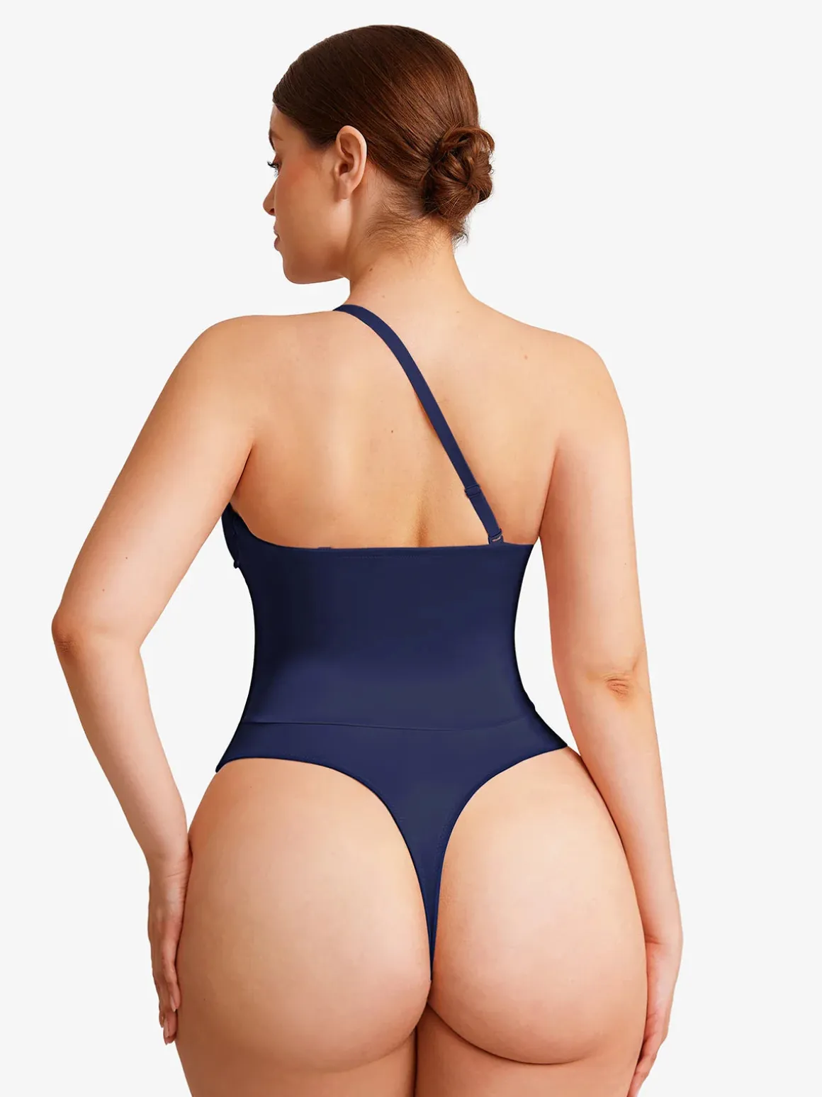 Shapewear Lace-Up Corset Bodysuit with Removable Straps