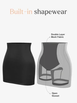 Shapewear Leather Sculpting Bodysuit or Skirt or Legging