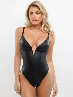 Shapewear Leather Sculpting Bodysuit or Skirt or Legging