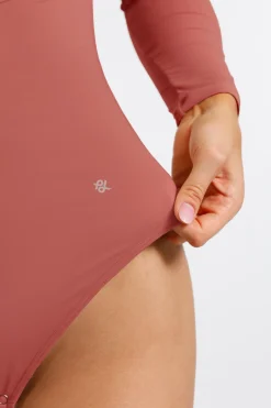 Shapewear Long Sleeve Tummy Control V Neck Bodysuit