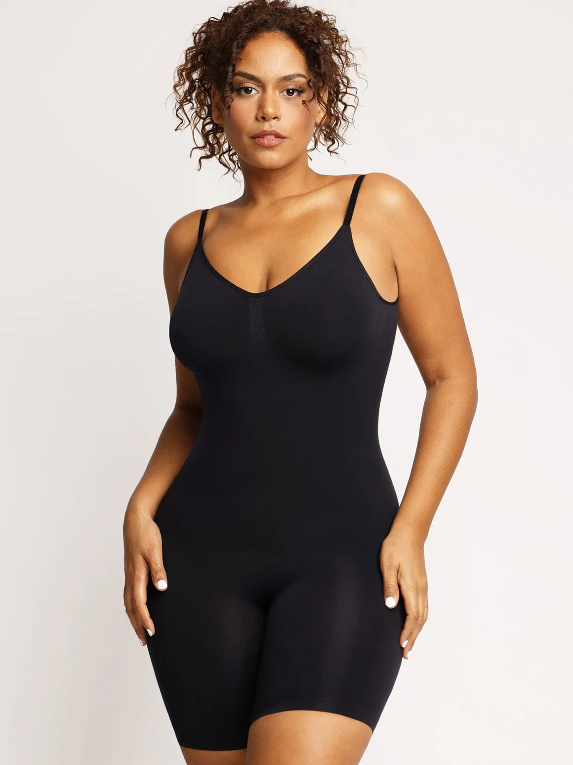 Shapewear Low Back Tummy Control Mid-Thigh Bodysuit