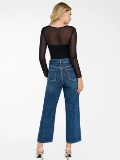 Shapewear Mesh Sleeve Square Neck Sculpting Bodysuit